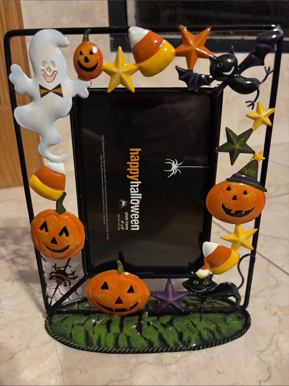 3/$20 - Halloween Pumpkin & Ghost Decorative Photo Metal Frame